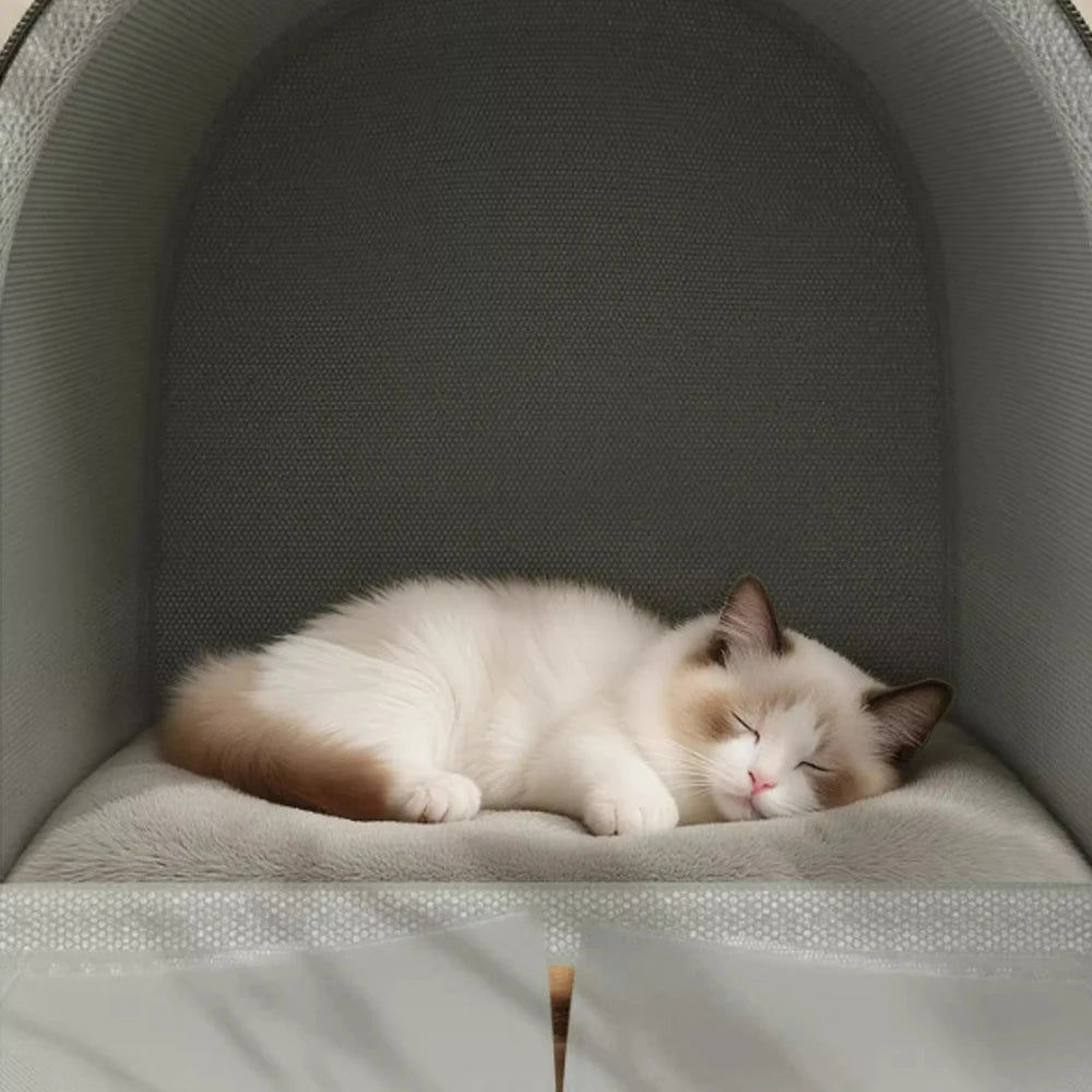 Winter Enclosed Pet Bed Thickened Portable Dog House & Cat Tent with Washable Bedding Needed Bed for Small Medium Large Dogs