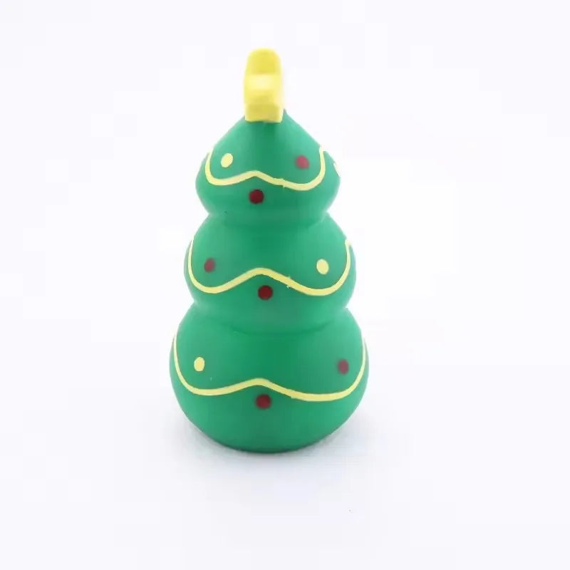 Durable Squeaky Dog Chew Toy, Tough Teething Grinding Interactive Pet Toy, Christmas Xmas Gift for Small Medium Large Dogs