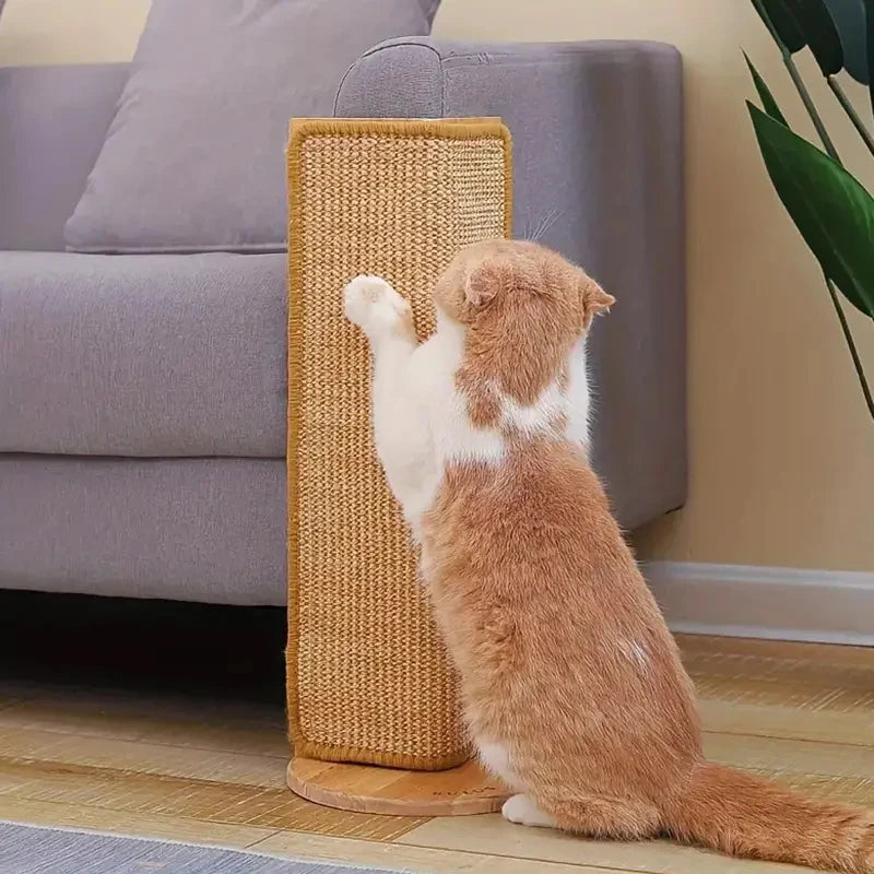 Natural Sisal Cat Scratcher Mat Cat Scratch Mats Horizontal Cat Floor Scratching Pad Rug Protect Couch and Carpets