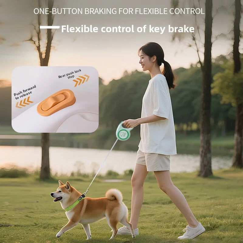 3M 5M Retractable Dog Leash Pet Leash Traction Rope Reflective Belt Automatic Flexible Leash For Small Medium Large Dog Product