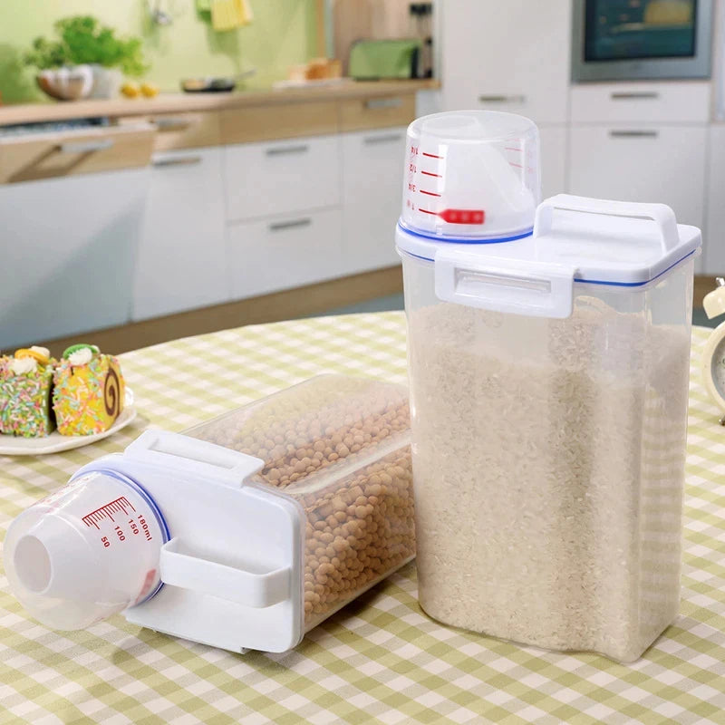 Pet Food Storage Container Airtight Seal – Large Capacity BPA-Free Bin with Scoop, Durable & Stylish for Dogs Cats