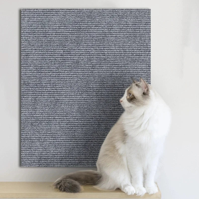 Trimmable Self-Adhesive Carpet Pad Non-woven Fabrics Anti Cat Scratch Mat Cat Scratcher Sofa Protector Multi-purpose Pet Supply