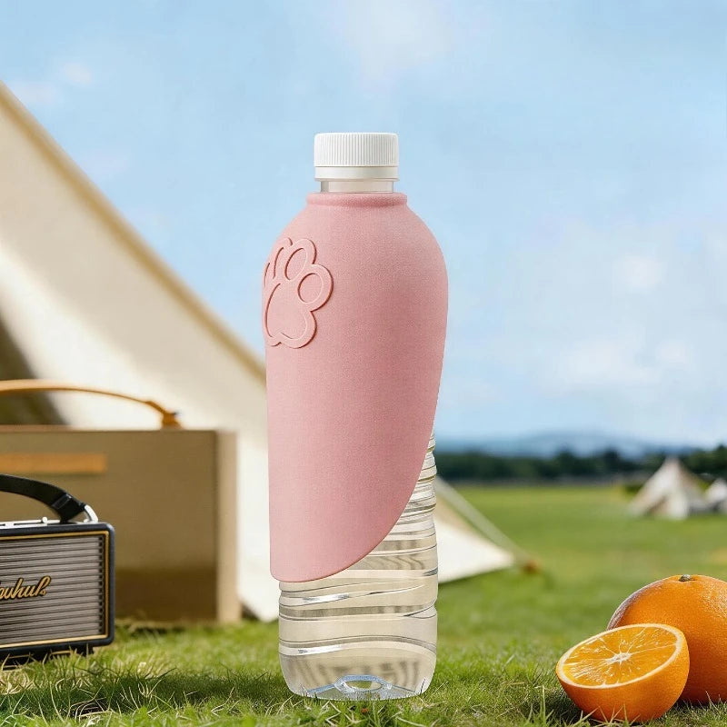 Portable Dog Cat Water Drinking Bowl Outdoor Pet Feeding Cup Leakproof Silicone Foldable Bottle Dispenser Pet Travel Supplies