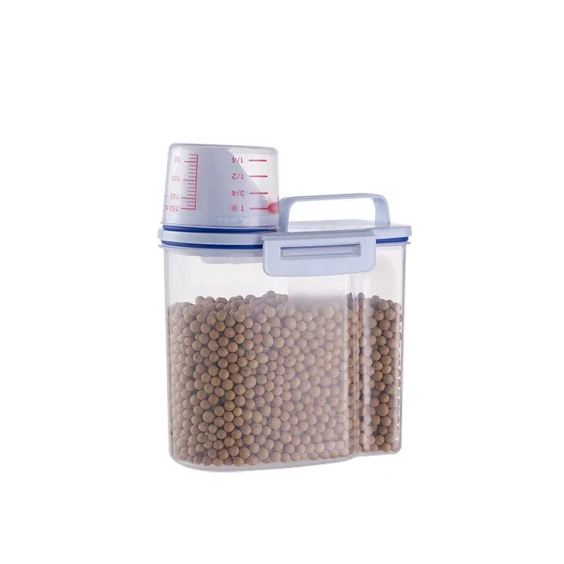 Pet Food Storage Container Airtight Seal – Large Capacity BPA-Free Bin with Scoop, Durable & Stylish for Dogs Cats