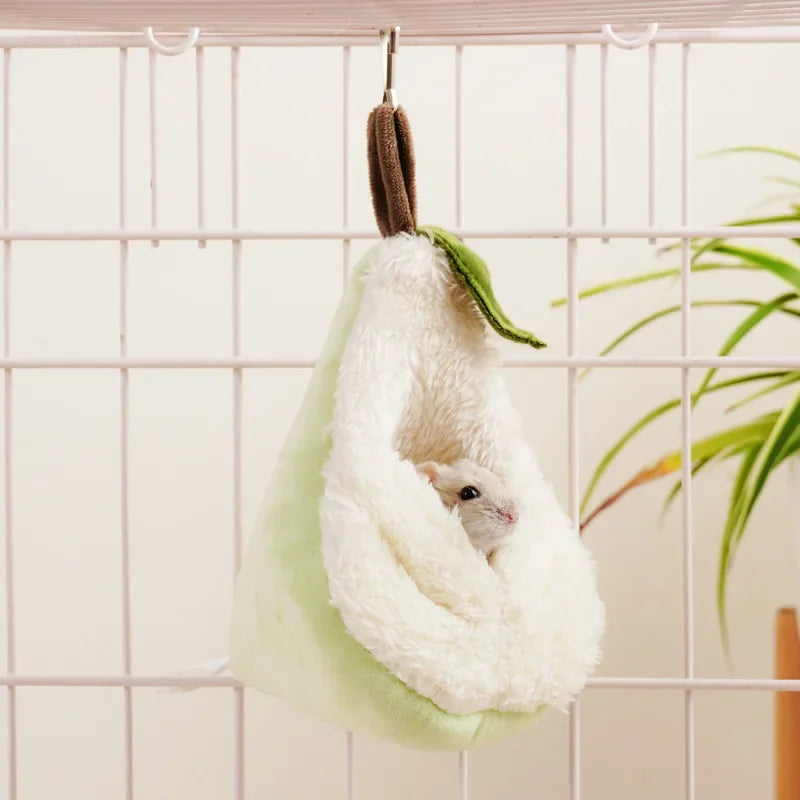 Pet Nest Small Animals Accessories Hamster Cage Winter Warm Bed Hamster Plush Hammock Parrot Cage Pendant Decoration Comfortable