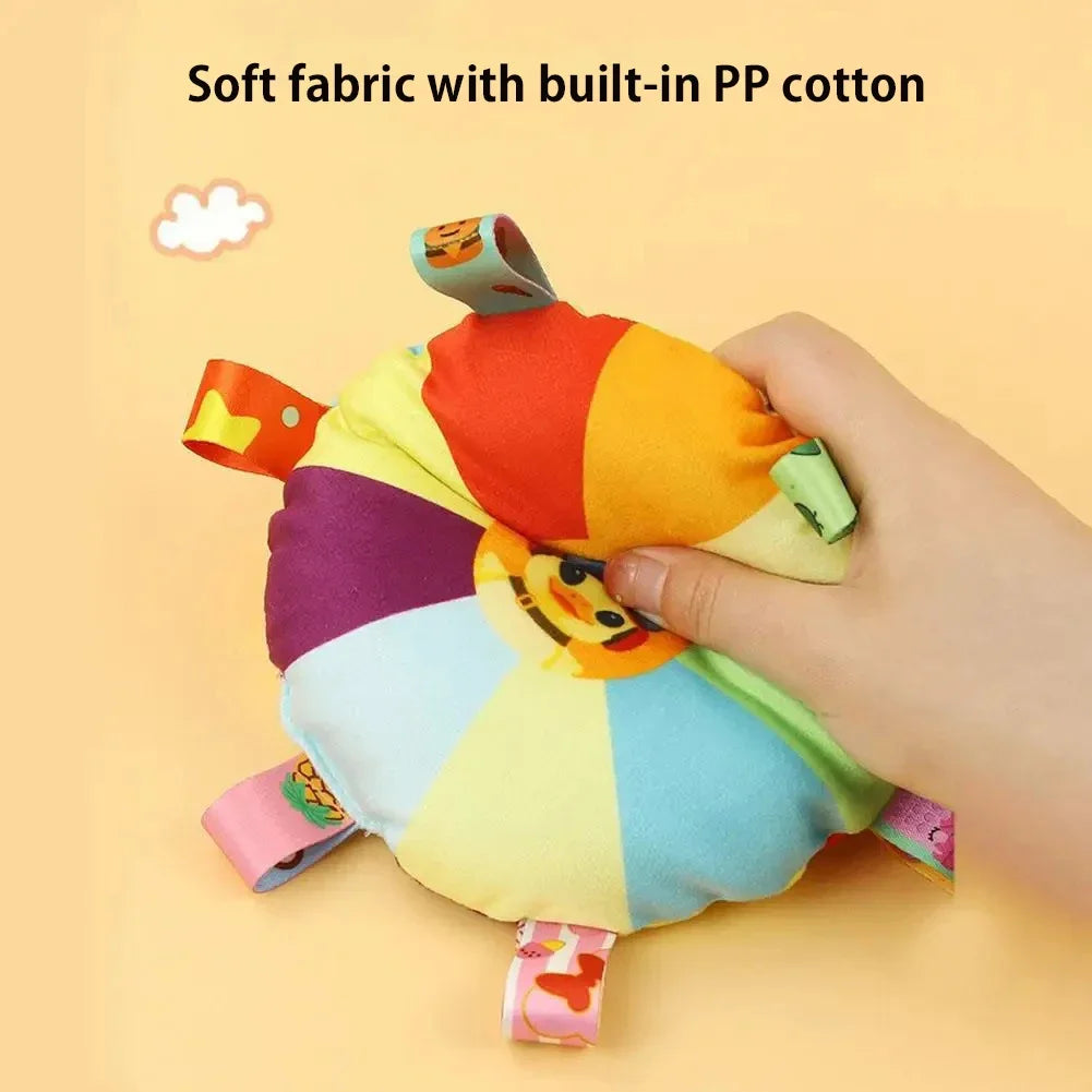 Dog Sounding Plush Toy Bell Cartoon Flying Disc Toy Small Dog Teeth Grinding Toy Wear-resistant Bite-resistant Puppy Pet Product