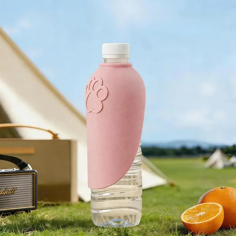 Portable Dog Cat Water Drinking Bowl Outdoor Pet Feeding Cup Leakproof Silicone Foldable Bottle Dispenser Pet Travel Supplies