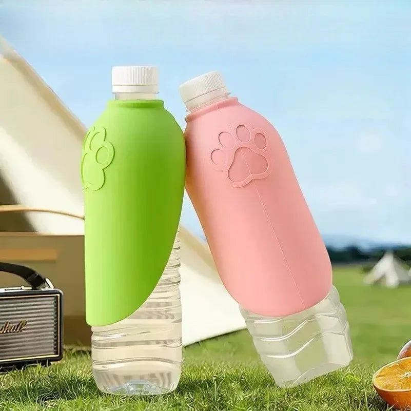 Portable Dog Cat Water Drinking Bowl Outdoor Pet Feeding Cup Leakproof Silicone Foldable Bottle Dispenser Pet Travel Supplies