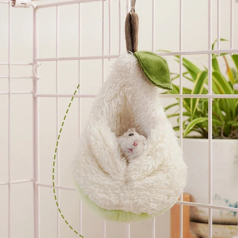 Pet Nest Small Animals Accessories Hamster Cage Winter Warm Bed Hamster Plush Hammock Parrot Cage Pendant Decoration Comfortable