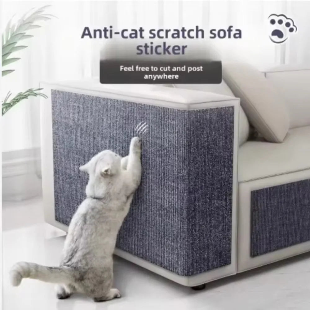 Trimmable Self-Adhesive Carpet Pad Non-woven Fabrics Anti Cat Scratch Mat Cat Scratcher Sofa Protector Multi-purpose Pet Supply