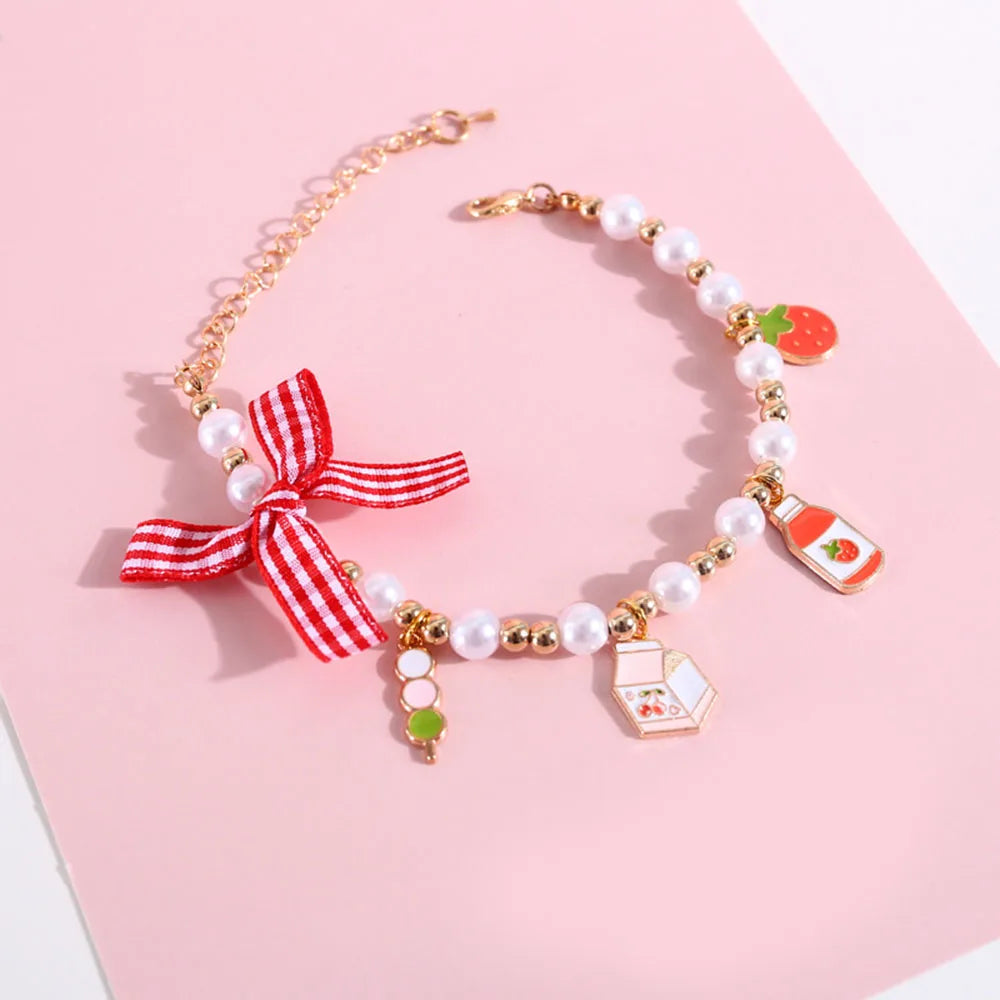Adjustable Pet Pearl Necklace Collar Cat Accessories Cat Necklace Cute Lovely Heart Sphynx Cat Collar Puppy Doggy Kitty Jewelry