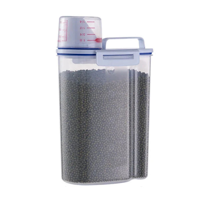 Pet Food Storage Container Airtight Seal – Large Capacity BPA-Free Bin with Scoop, Durable & Stylish for Dogs Cats
